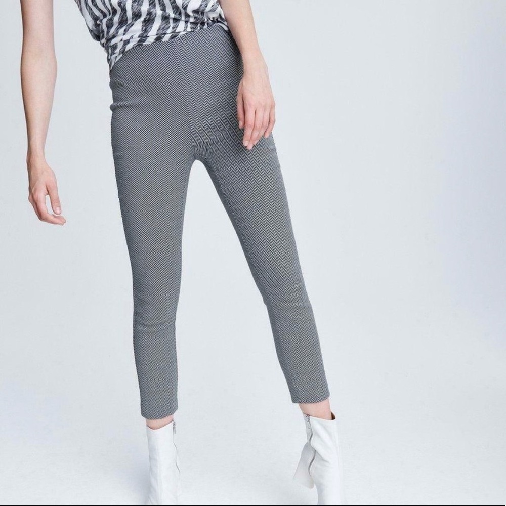 Rag & Bone Simone Herringbone Crop Ankle Pants